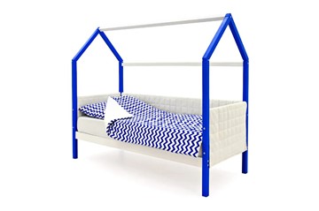 Кровать-домик в детскую «Svogen сине-белый» мягкая в Улан-Удэ