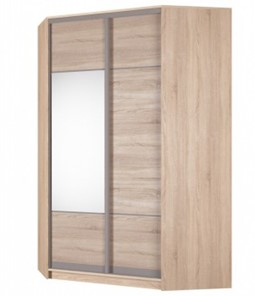 Угловой шкаф Аларти (YA-230х1400(602) (4) Вар. 3; двери D3+D4), с зеркалом в Улан-Удэ