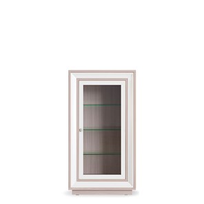 Шкаф низкий  (1 стеклодверь) Прато 776, Ясень светлый \ жемчуг в Улан-Удэ