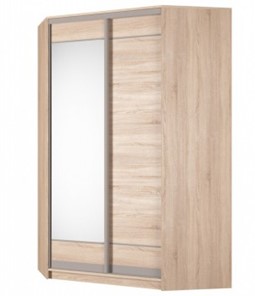 Угловой шкаф Аларти (YA-230х1400(602) (4) Вар. 5; двери D1+D2), с зеркалом в Улан-Удэ