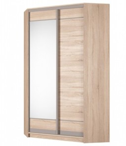 Угловой шкаф Аларти (YA-230х1250(602) (2) Вар. 4; двери D1+D2), с зеркалом в Улан-Удэ