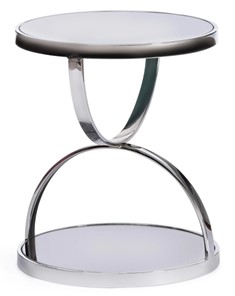 Кофейный столик GROTTO (mod. 9157) металл/дымчатое стекло, 42х42х50, хром в Улан-Удэ