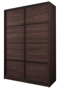 Шкаф 2-х дверный MAX МШ-23-6-16-11, Профиль Черный/Цвет Венге в Улан-Удэ