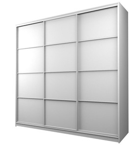 Шкаф 3-х дверный MAX МШ-23-6-24-111, Профиль Белый/Цвет Белый в Улан-Удэ