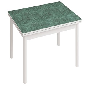 Обеденный стол СТ22, Белый/Зеленый мрамор в Улан-Удэ