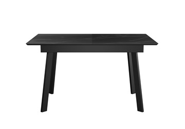 Керамический кухонный стол DikLine SKH125 Керамика Черный мрамор/подстолье черное/опоры черные (2 уп.) в Улан-Удэ