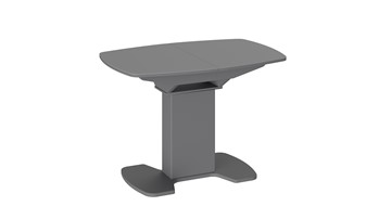 Кухонный раздвижной стол Портофино (СМ(ТД)-105.01.11(1)), цвет Серое/Стекло серое матовое LUX в Улан-Удэ