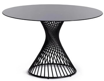 Стеклянный стол BERTOIA (mod. GT21) металл/стекло, Black (черный) арт.20595 в Улан-Удэ