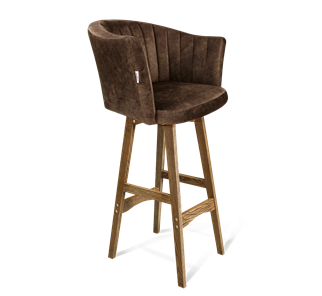 Барный стул SHT-ST42-1 / SHT-S65 (кофейный трюфель/дуб брашированный коричневый) в Улан-Удэ