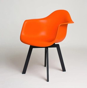 Обеденный стул DSL 330 Grand Black (Оранжевый) в Улан-Удэ