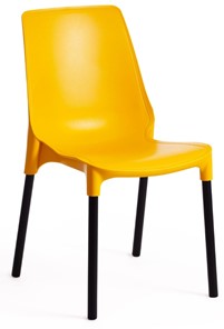 Кухонный стул GENIUS (mod 75) 46x56x84 желтый/черные ножки арт.15281 в Улан-Удэ