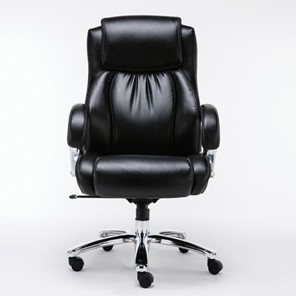 Кресло компьютерное Brabix Premium Status HD-003 (рециклированная кожа, хром, черное) 531821 в Улан-Удэ