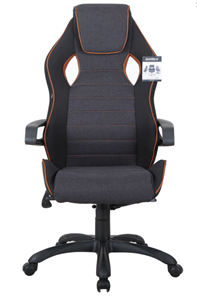 Компьютерное кресло Brabix Techno Pro GM-003 (ткань, черное/серое, вставки оранжевые) в Улан-Удэ