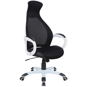 Офисное кресло Brabix Premium Genesis EX-517 (пластик белый, ткань/экокожа/сетка черная) 531573 в Улан-Удэ