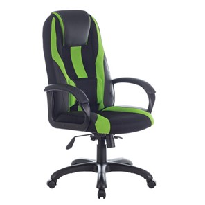 Компьютерное кресло Brabix Premium Rapid GM-102 (экокожа/ткань, черное/зеленое) 532419 в Улан-Удэ
