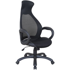 Кресло компьютерное Brabix Premium Genesis EX-517 (пластик черный, ткань/экокожа/сетка черная)   531574 в Улан-Удэ
