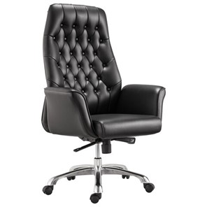 Офисное кресло BRABIX PREMIUM "Legacy EX-750", синхромеханизм, алюминий, экокожа, черное, 532492 в Улан-Удэ