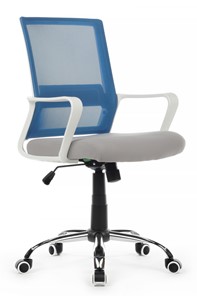 Кресло компьютерное Riva RCH 1029MW, серый/синий в Улан-Удэ