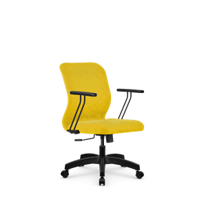Кресло компьютерное SU-Mr-4/подл.109/осн.001 желтый в Улан-Удэ