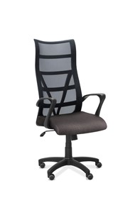 Кресло офисное Топ, сетка/ткань Bahama / черная/серая в Улан-Удэ