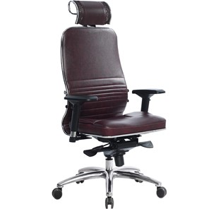 Кресло офисное Samurai KL-3.04, темно-бордовый в Улан-Удэ