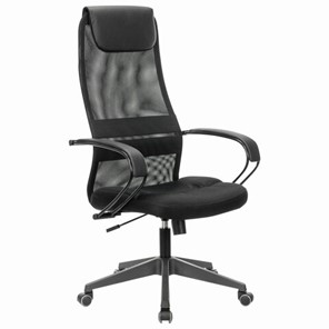 Кресло офисное Brabix Premium Stalker EX-608 PL (ткань-сетка/кожзам, черное) 532090 в Улан-Удэ