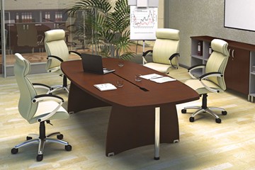 Кабинет руководителя Boston Director стол для переговоров, низкий шкаф для документов в Улан-Удэ