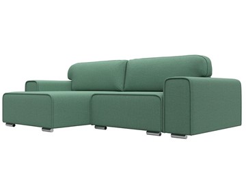 Угловой диван с оттоманкой Лига-029, Амур зеленый (Рогожка) в Улан-Удэ