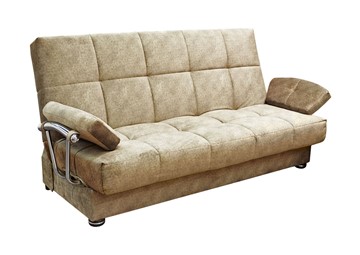 Прямой диван FLURE Home Милана 6 БД с хром. подлокотниками, Боннель в Улан-Удэ