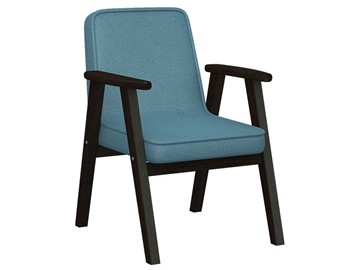 Кресло Ретро ткань голубой, каркас венге в Улан-Удэ