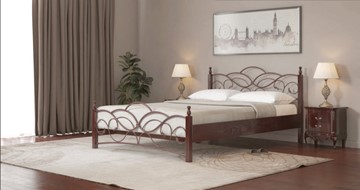 Кровать полутороспальная СВ-Стиль Марго 140*200 с основанием в Улан-Удэ