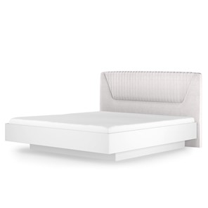 Кровать с механизмом полуторная Марсель-11 (Белый, ткань Catania white) 1400 в Улан-Удэ