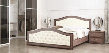 Кровать в спальню СВ-Стиль Стиль 1, 160х200, кожзам, с основанием в Улан-Удэ