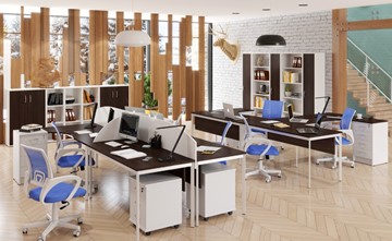 Офисный комплект мебели Imago S - два стола, две тумбы в Улан-Удэ