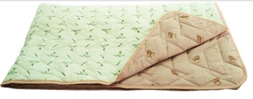 Одеяло «Зима-Лето», ткань: тик, материалы: бамбук/верблюжья шерсть в Улан-Удэ