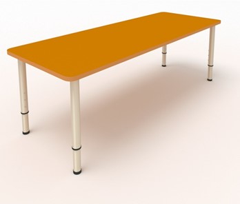 Детский стол 2-местный  (по одну сторону столешн.) СДО-2 (0-3) оранжевый (МДФ) в Улан-Удэ