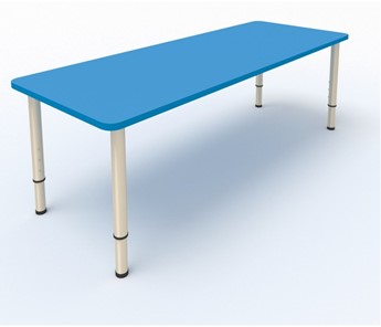 Стол для детей 2-местный  (по одну сторону столешн.) СДО-2 (0-3) синий (МДФ) в Улан-Удэ