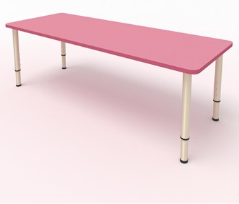 Стол для детей 2-местный  (по одну сторону столешн.) СДО-3 (0-3) розовый (МДФ) в Улан-Удэ
