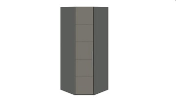Распашной угловой шкаф Наоми, цвет Фон серый, Джут СМ-208.07.06 в Улан-Удэ