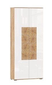 Шкаф двухстворчатый Фиджи с декоративными накладками 659.310, Дуб Золотой/Белый в Улан-Удэ