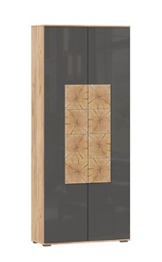 Шкаф двухстворчатый Фиджи с декоративными накладками 659.310, Дуб Золотой/Антрацит в Улан-Удэ