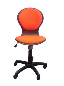 Детское вращающееся кресло Libao LB-C 03, цвет оранжевый в Улан-Удэ