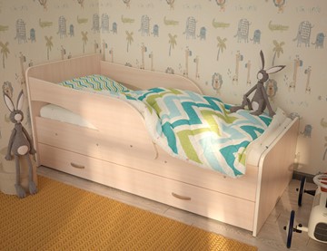 Детская кровать с ящиками Максимка, цвет Млечный дуб в Улан-Удэ - предосмотр