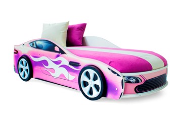 Кровать-машина детская Бондимобиль розовый в Улан-Удэ - предосмотр