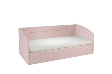 Кровать детская 0.9 Альба (Софа), нежно-розовый (велюр) в Улан-Удэ