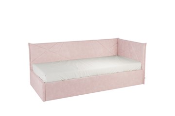 Кровать детская 0.9 Бест (Тахта), нежно-розовый (велюр) в Улан-Удэ - предосмотр
