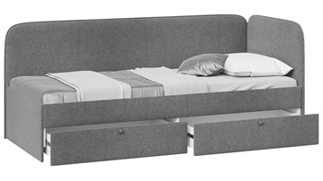 Кровать в детскую Молли тип 1 (90), Микровелюр Scandi Graphite 22 в Улан-Удэ - предосмотр 1