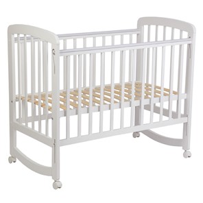 Кроватка для новорожденных POLINI Kids Simple 304 Белый в Улан-Удэ