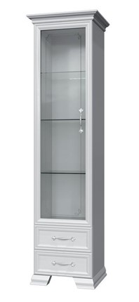 Шкаф-витрина Грация ШР-1, белый, 1 стекло, 420 в Улан-Удэ - изображение
