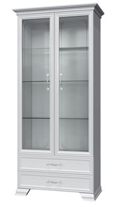 Шкаф-витрина Грация ШР-2, белый, 2 стекла в Улан-Удэ